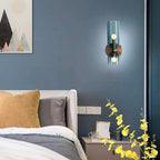 Dubbele Hoofd Glas Wandlamp LED Wandlamp voor Slaapkamer Moderne Sfeervolle Verlichting