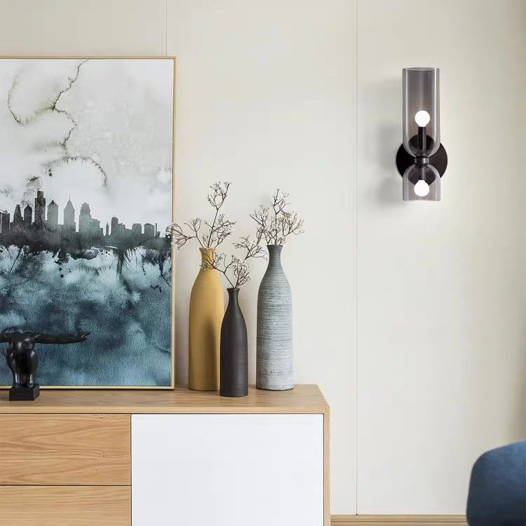 Dubbele Hoofd Glas Wandlamp LED Wandlamp voor Slaapkamer Moderne Sfeervolle Verlichting