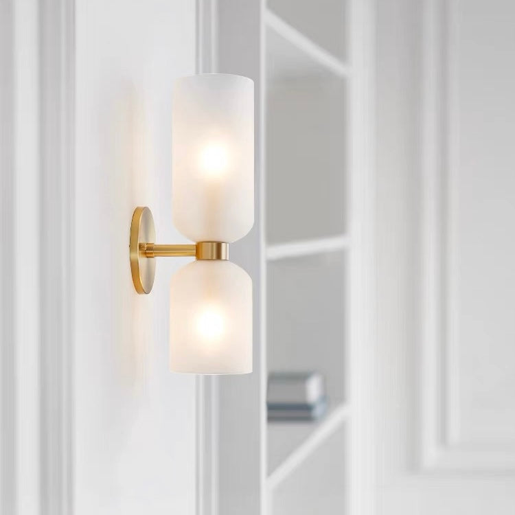 Dubbele Hoofd Glas Wandlamp LED Wandlamp voor Slaapkamer Moderne Sfeervolle Verlichting