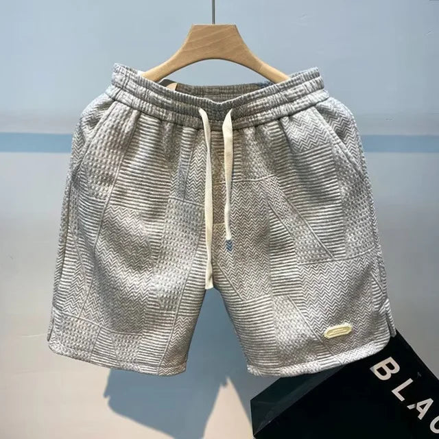 Carl - Heren Herringbone Breeze Shorts voor Zomercomfort
