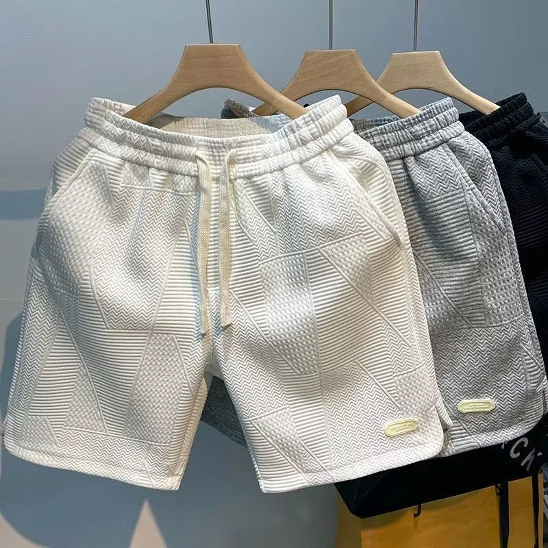 Carl - Heren Herringbone Breeze Shorts voor Zomercomfort