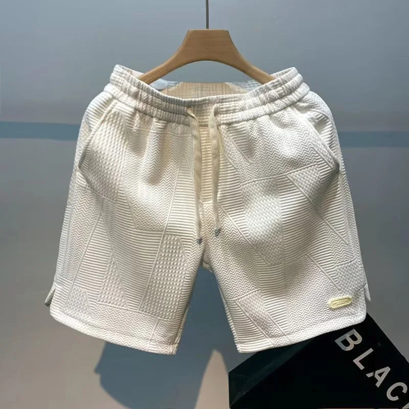 Carl - Heren Herringbone Breeze Shorts voor Zomercomfort