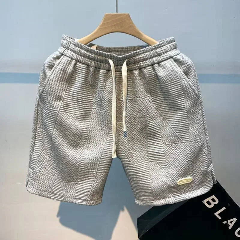 Carl - Heren Herringbone Breeze Shorts voor Zomercomfort