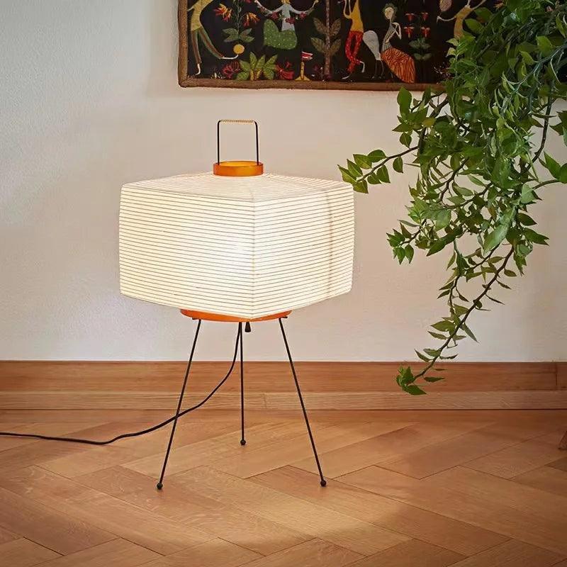 Wabi-Sabi Rijstpapier Japandi Vloerlamp