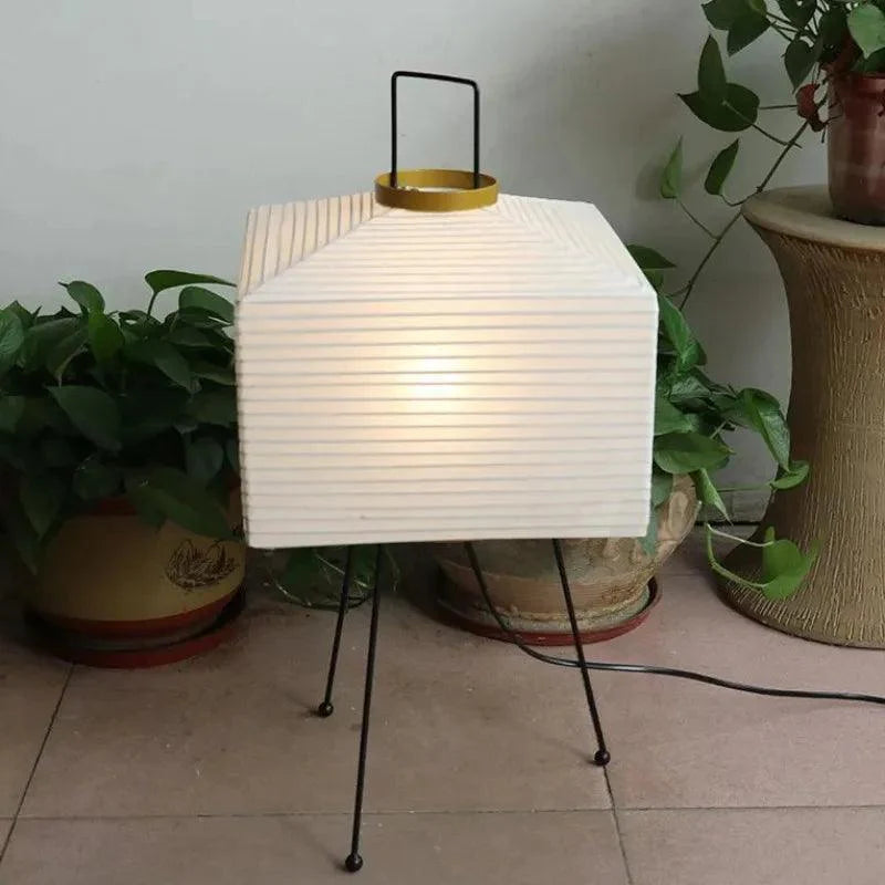 Wabi-Sabi Rijstpapier Japandi Vloerlamp
