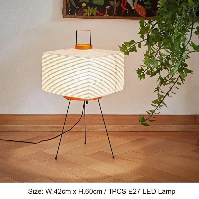 Wabi-Sabi Rijstpapier Japandi Vloerlamp