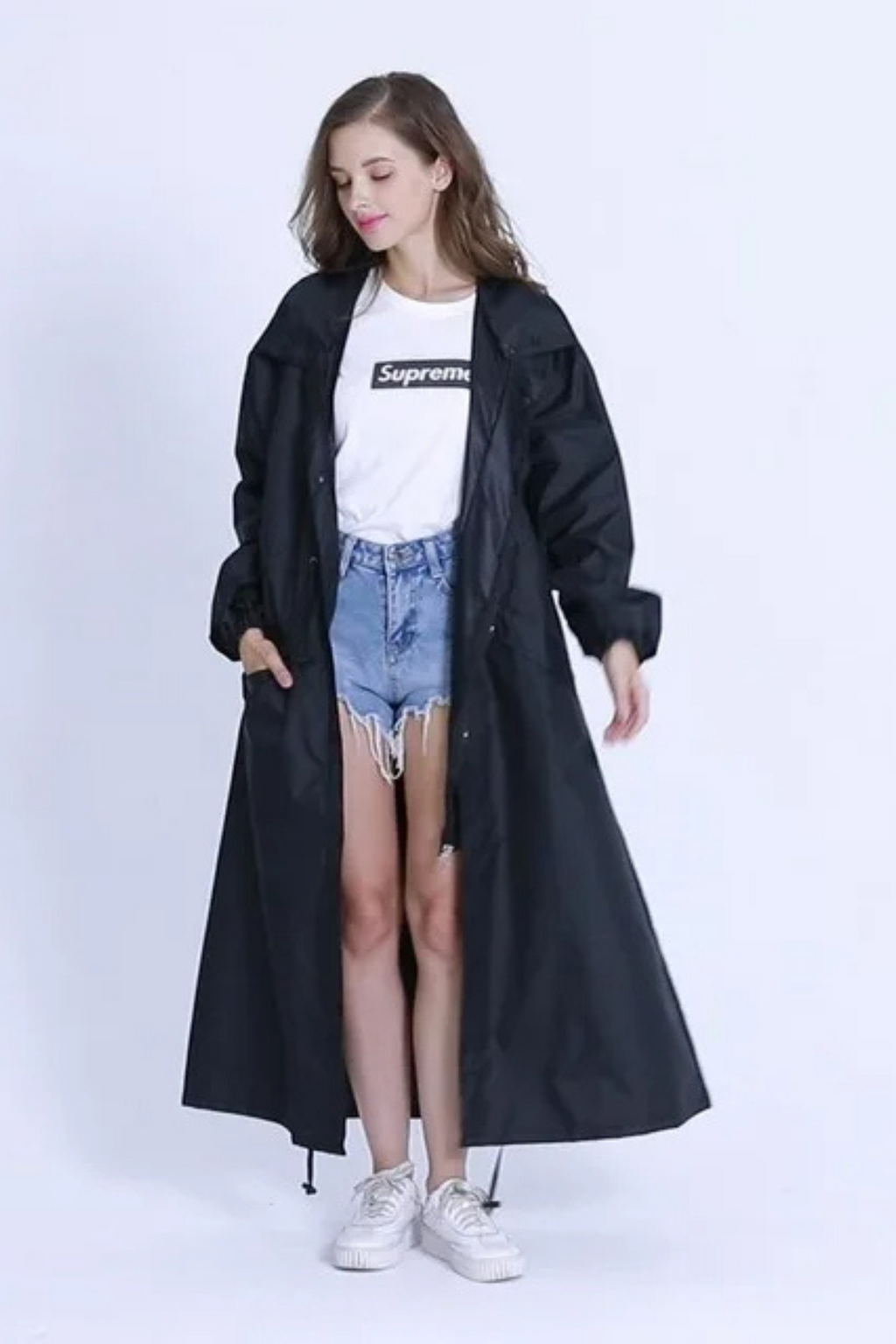 Eulària - Lange Waterdichte Regenjas