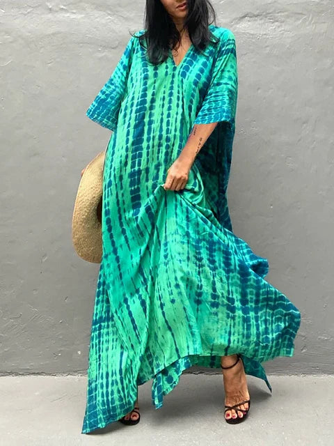Janne - Zomerse Kaftan Maxi Jurk 0