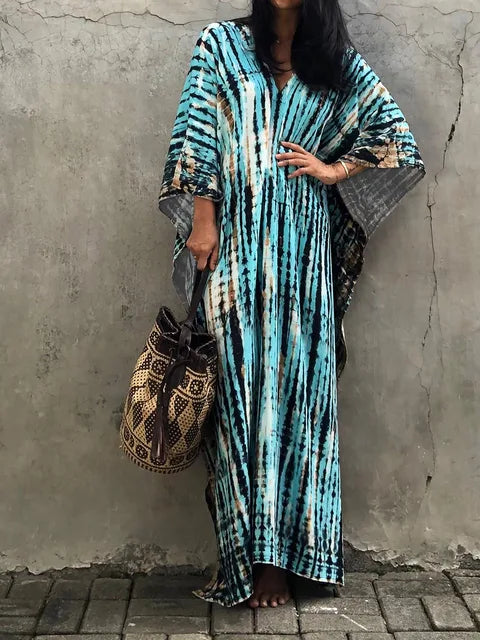 Janne - Zomerse Kaftan Maxi Jurk 4