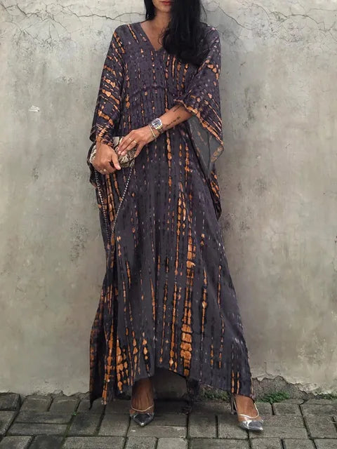 Janne - Zomerse Kaftan Maxi Jurk 6