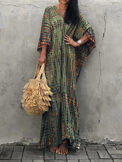 Janne - Zomerse Kaftan Maxi Jurk 7