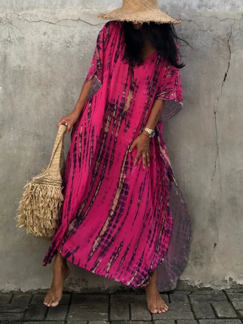 Janne - Zomerse Kaftan Maxi Jurk 9