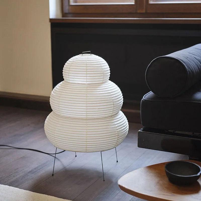 Akari – Elegante Japandi Vloerlamp van Rijstpapier