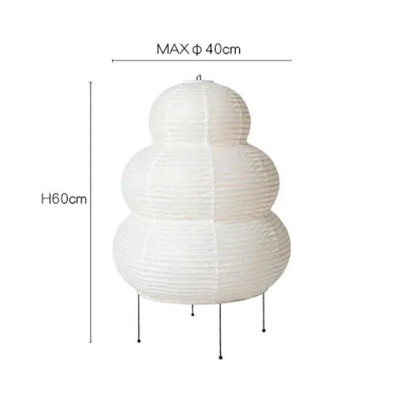 Akari – Elegante Japandi Vloerlamp van Rijstpapier