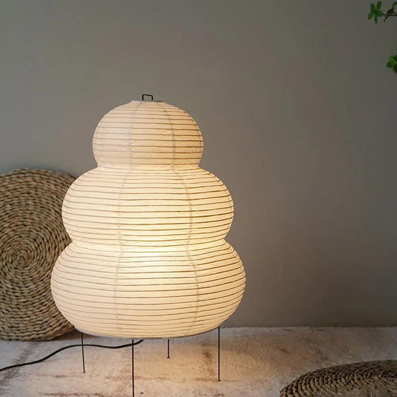 Akari – Elegante Japandi Vloerlamp van Rijstpapier