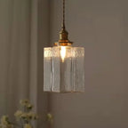HarmonyHue - Vintage glazen hanglamp