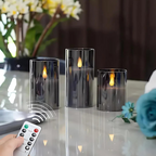 Moderne kaarsenset - LED kaars met afstandsbediening