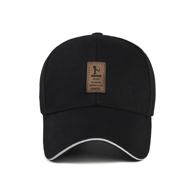 Katoenen Baseballcap voor Mannen met Zonnebescherming