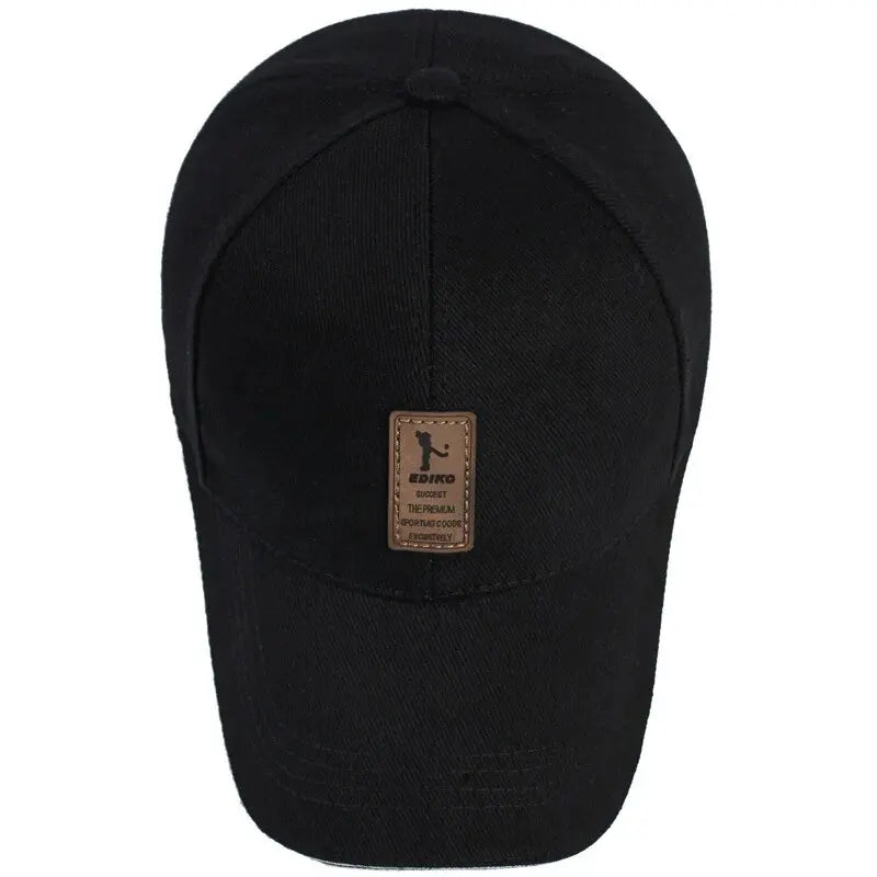 Katoenen Baseballcap voor Mannen met Zonnebescherming