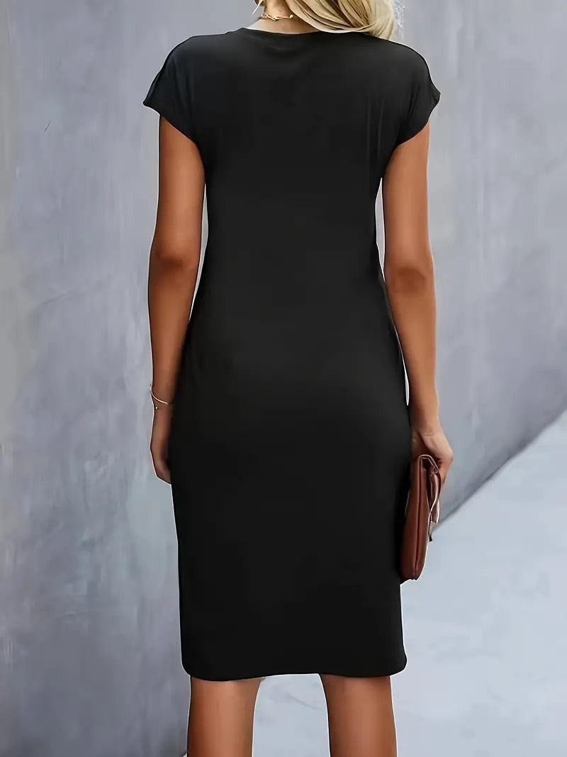 Katrien – Tijdloze Midi Jurk met Flatterend silhouet 1