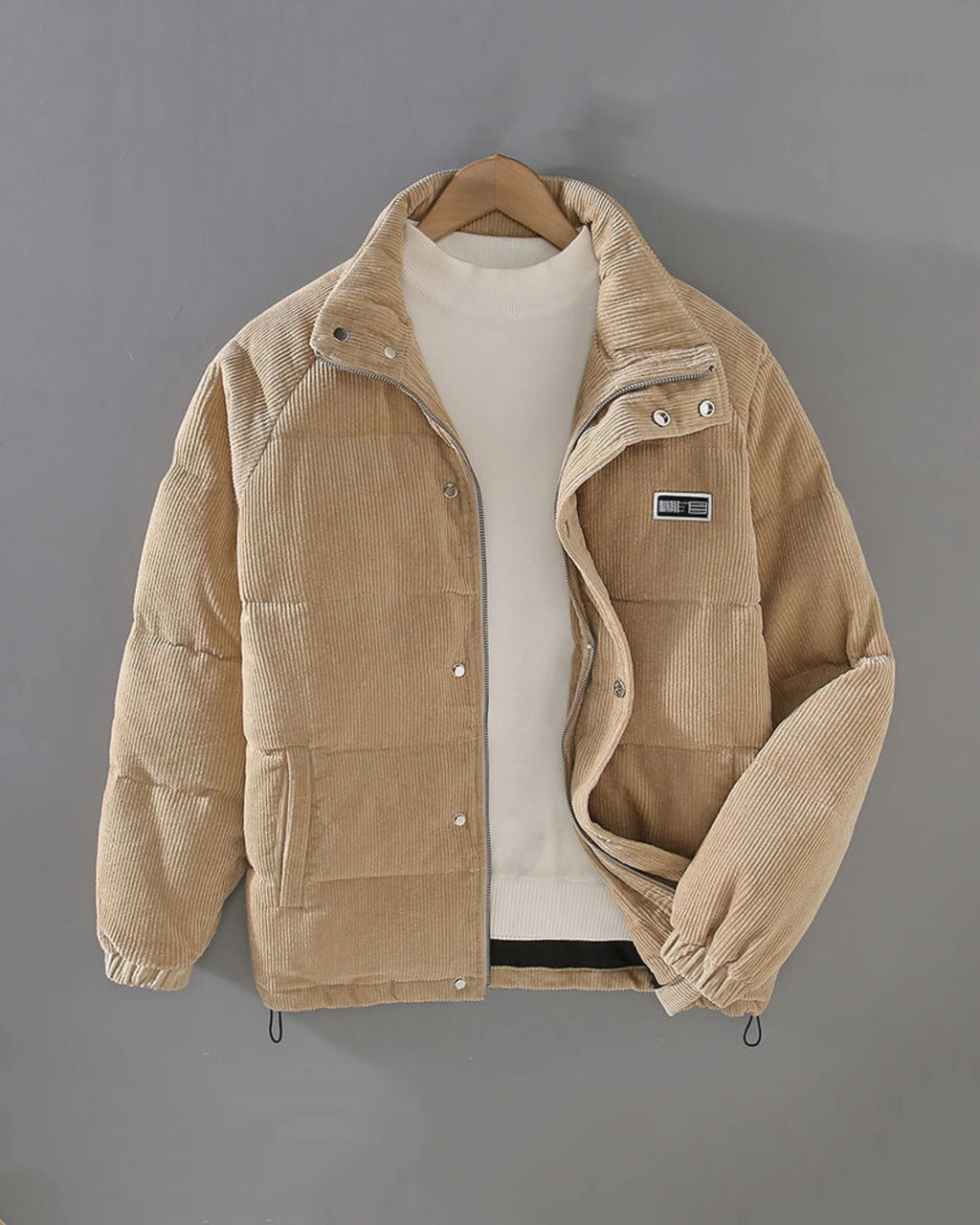 Winterjas Vintage Donkerbruin Wol Warm Functioneel Stijlvol