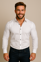 Klassiek kreukvrij herenoverhemd voor heren 1