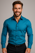 Klassiek kreukvrij herenoverhemd voor heren 16