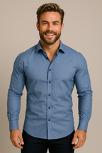 Klassiek kreukvrij herenoverhemd voor heren 5