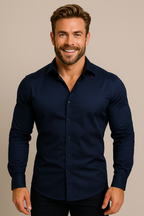 Klassiek kreukvrij herenoverhemd voor heren 7