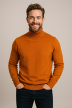 Klassieke gebreide coltrui voor heren 10