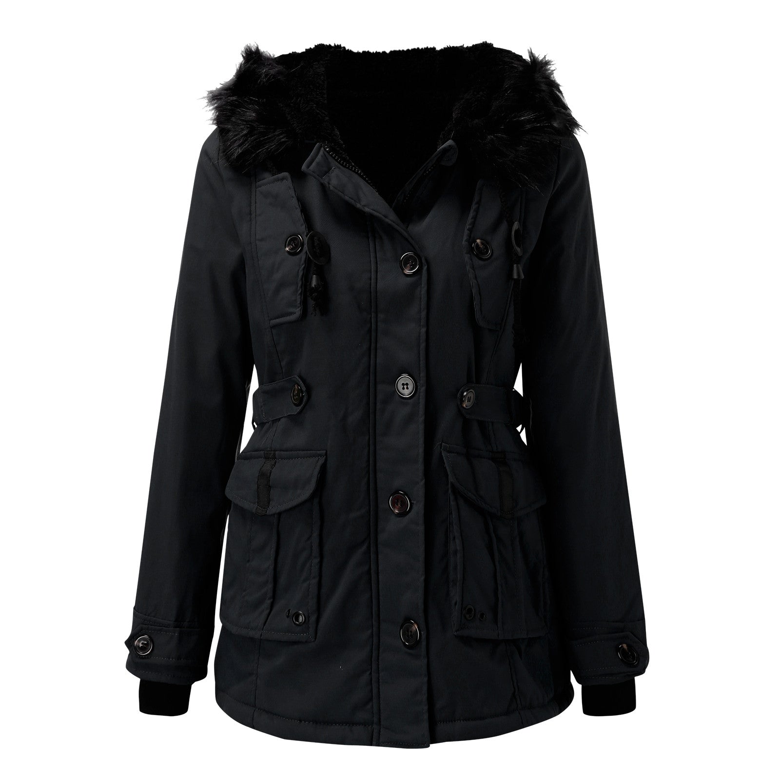 Dames Parka Warme Mantel Functioneel Ontwerp Comfort - Winterjas Dames