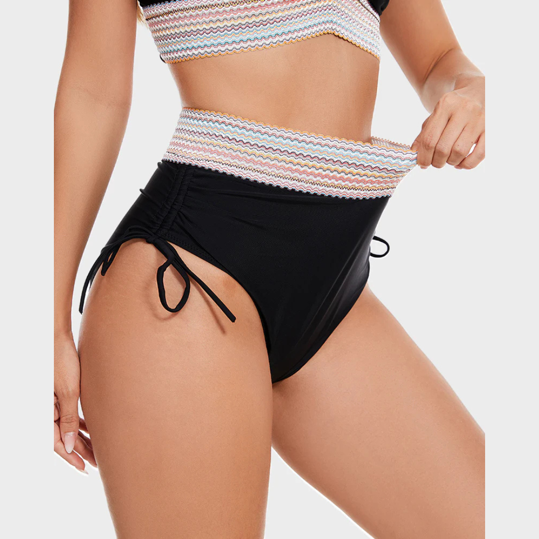 Hoge Taille Bikini Set met Buikband Controle Comfort