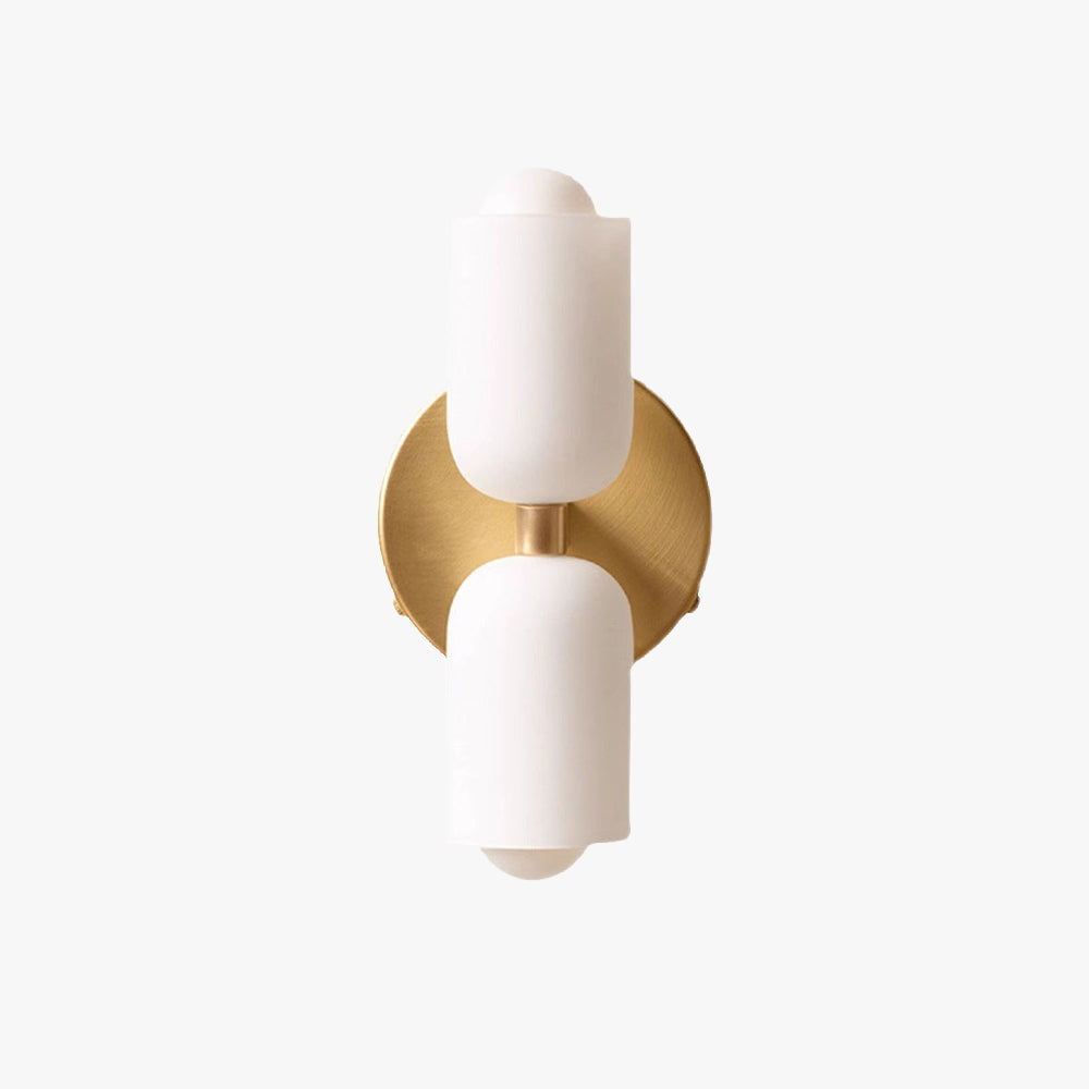 LumoZen - Strakke LED Wandlamp met Zwart Glas