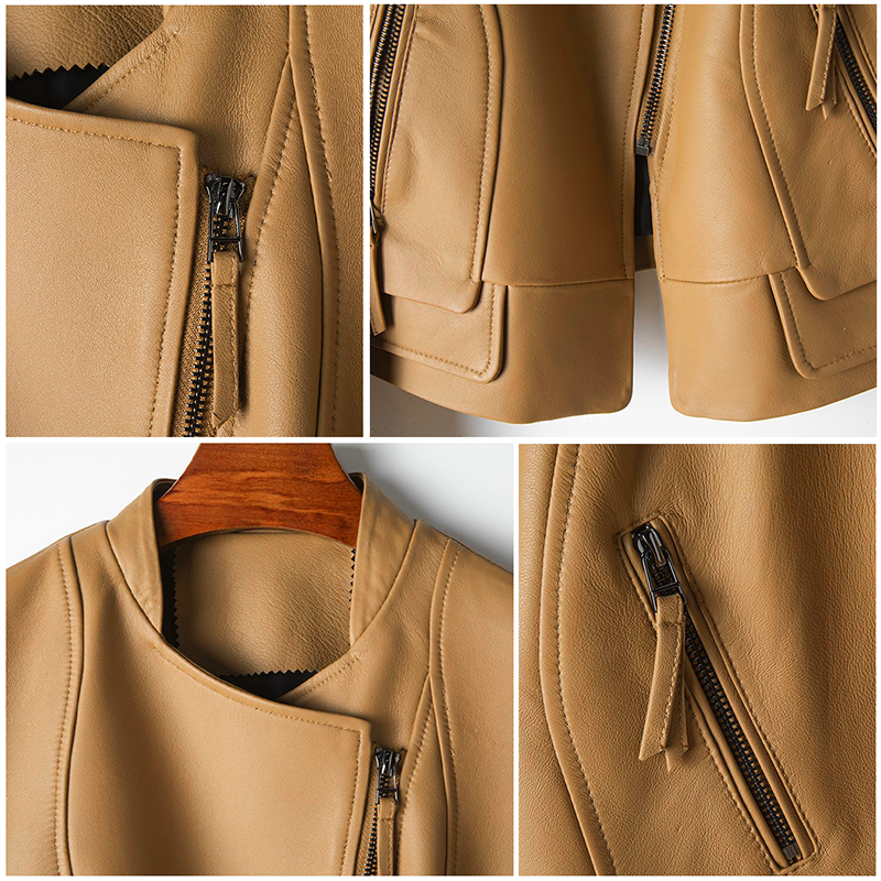 Lange Dames Jas Leren met Lange Mouwen voor Winter 3