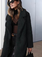 Lange Dames Jas Winter van Teddy Fleece - Warm en Stijlvol 2