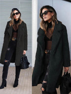 Lange Dames Jas Winter van Teddy Fleece - Warm en Stijlvol 3