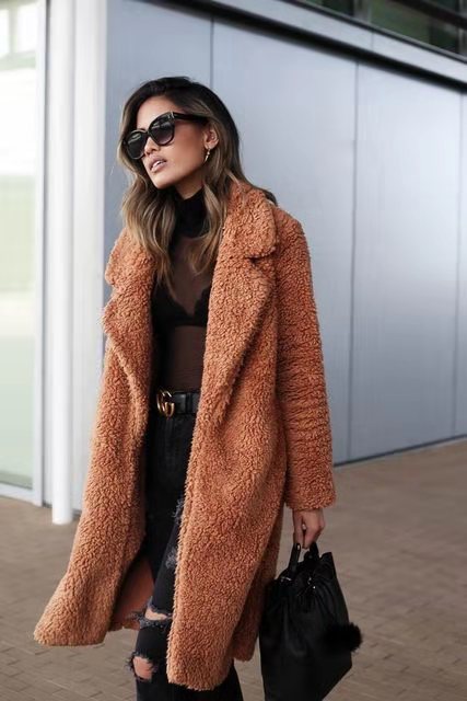 Lange Dames Jas Winter van Teddy Fleece - Warm en Stijlvol 9
