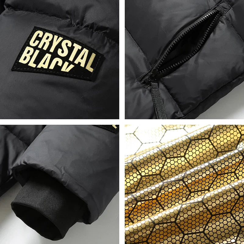 Lange winterdonsjas voor heren 5