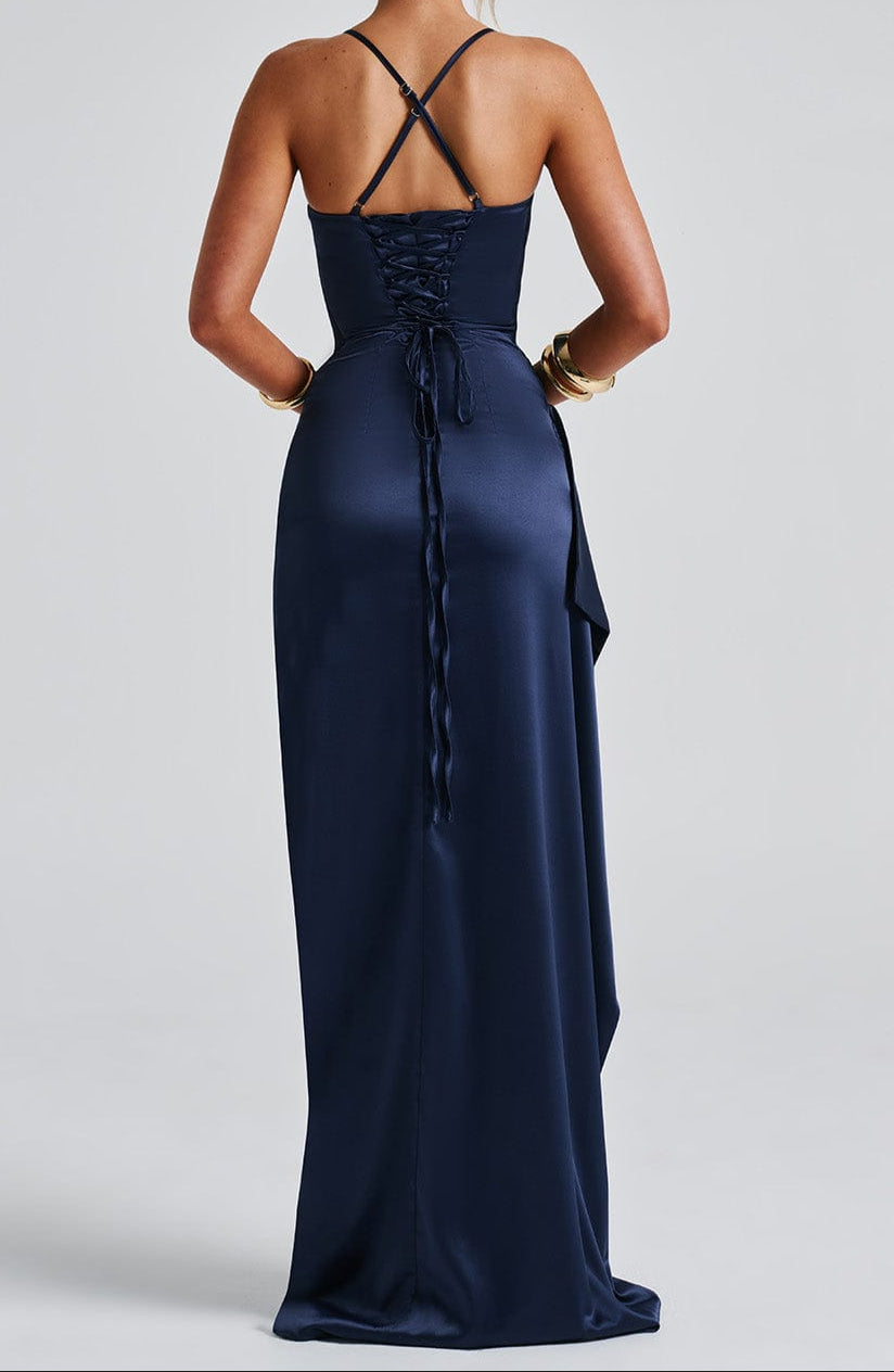 Lara Maxi-jurk - Marineblauw 3