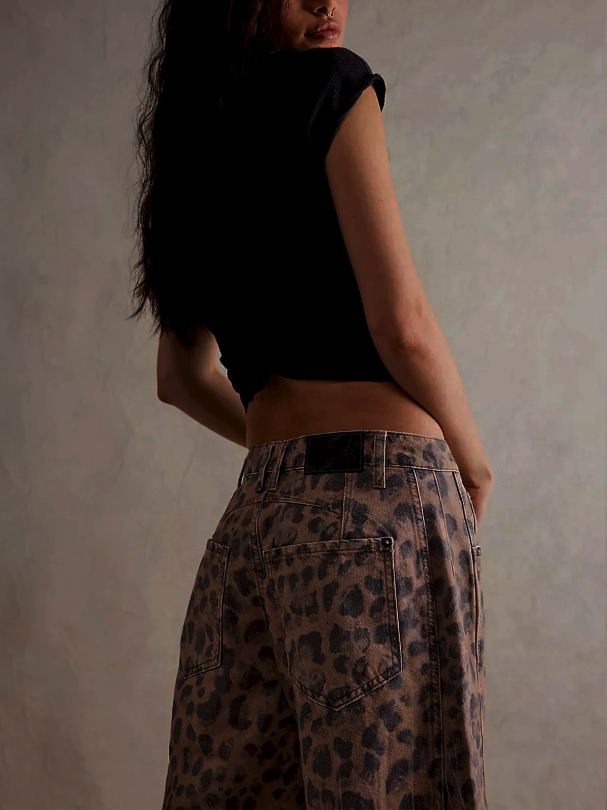 Leilani - Luipaardprint Barrel Jeans 3