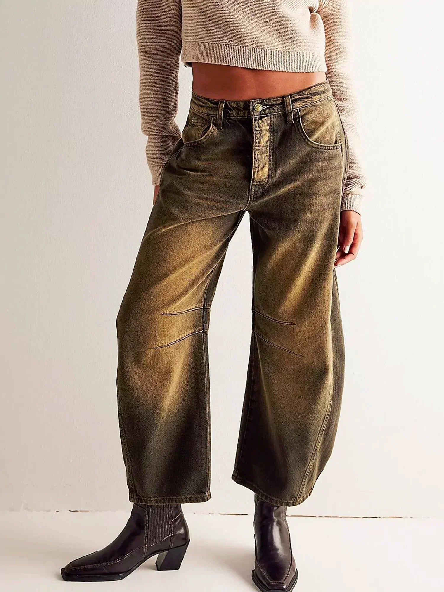 Leilani - Luipaardprint Barrel Jeans 7