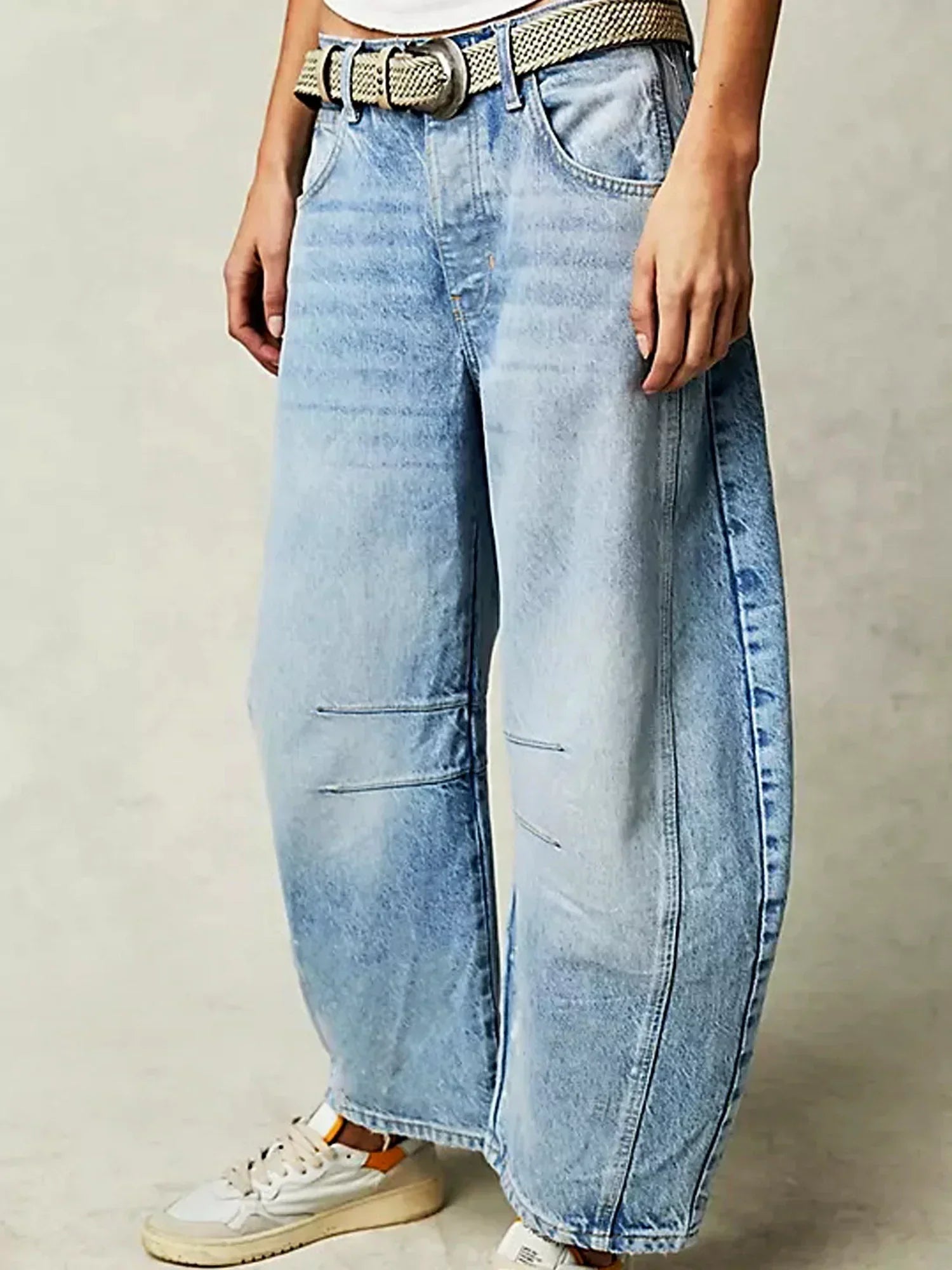 Leilani - Luipaardprint Barrel Jeans 8