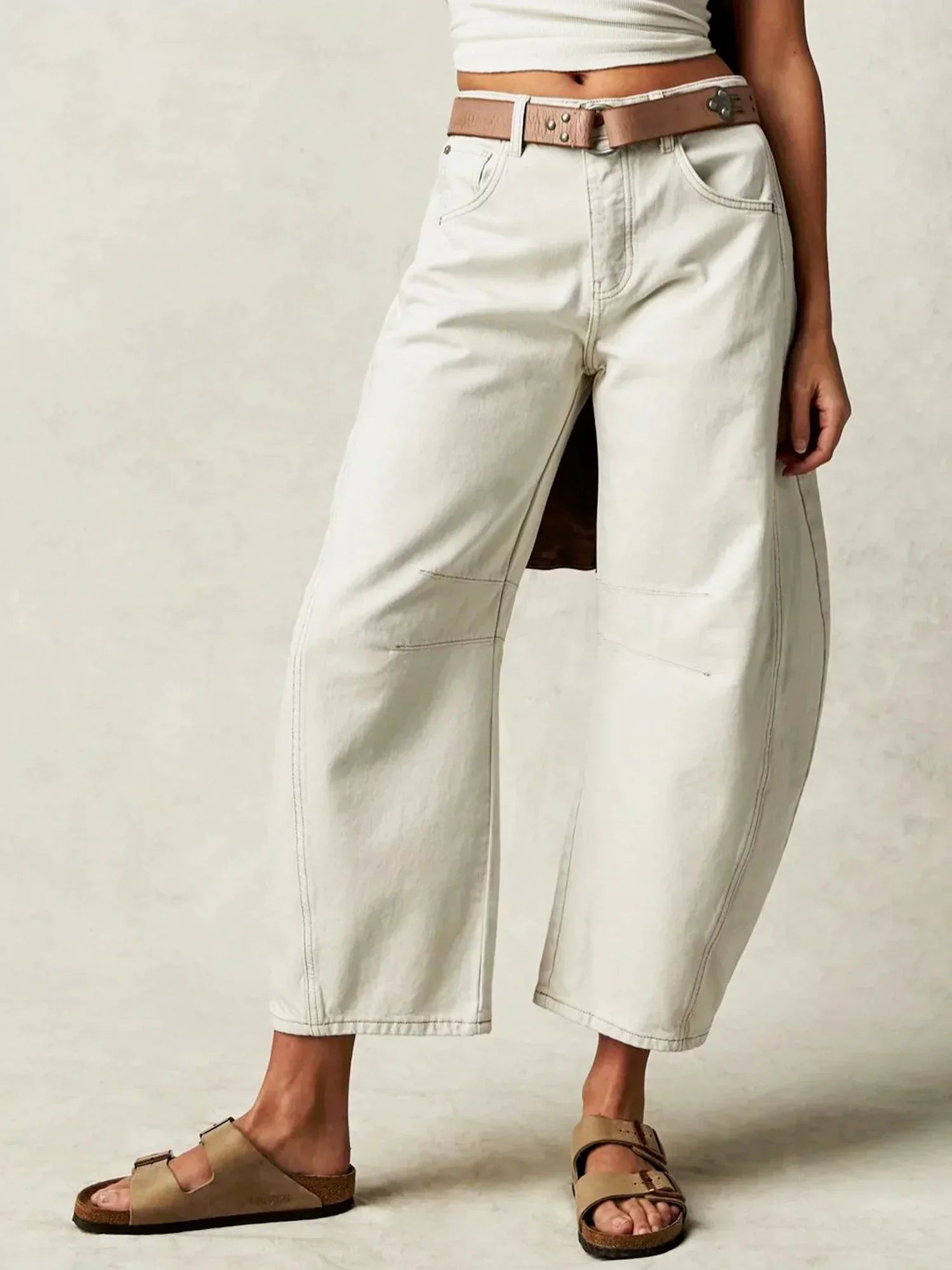 Leilani - Luipaardprint Barrel Jeans 9