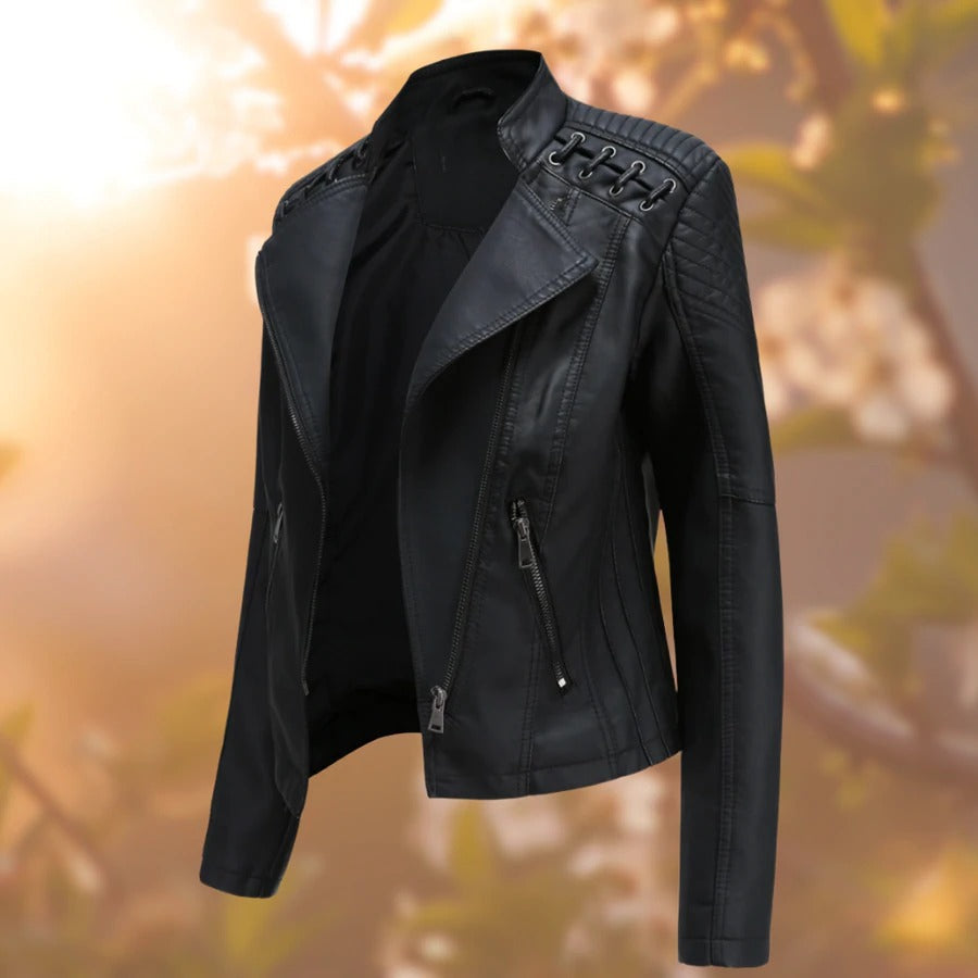Leren Dames Jas met Tailored Fit en Hoogwaardige Kwaliteit 0