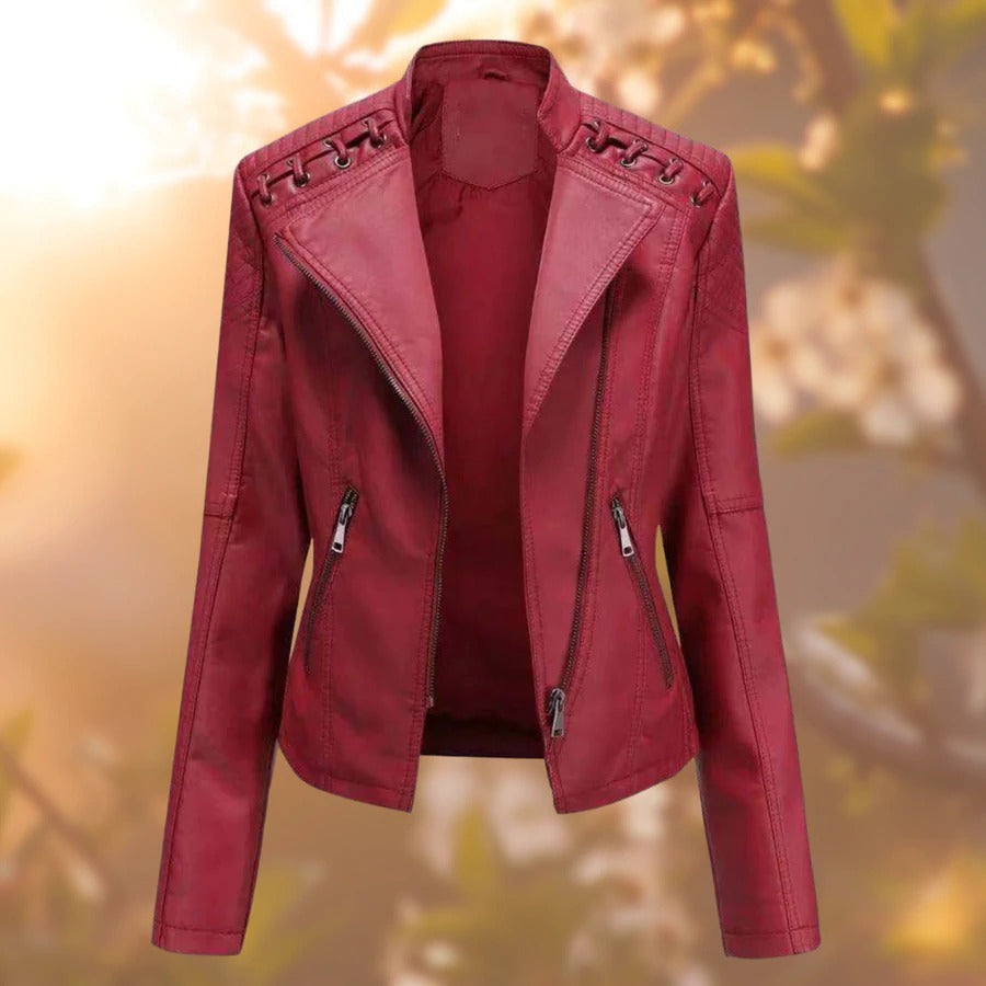 Leren Dames Jas met Tailored Fit en Hoogwaardige Kwaliteit 4