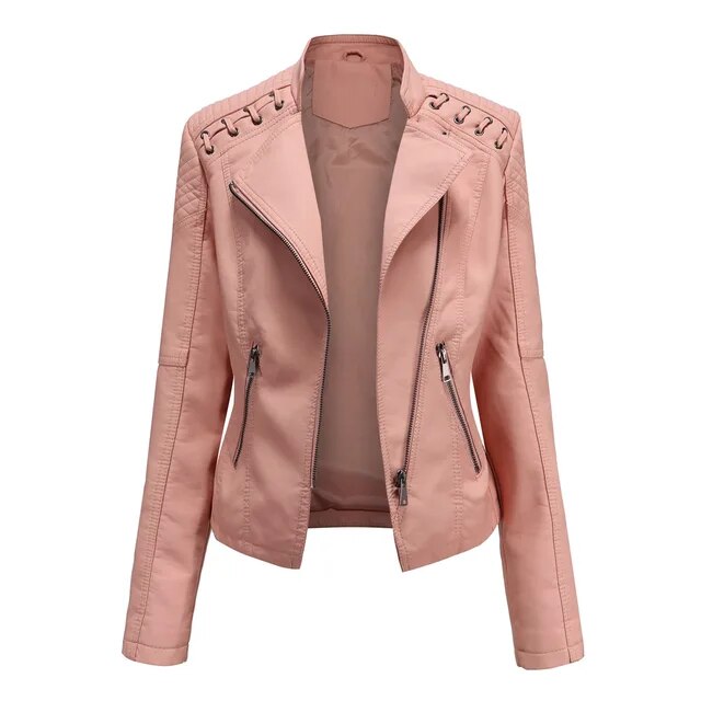 Leren Dames Jas met Tailored Fit en Hoogwaardige Kwaliteit 6
