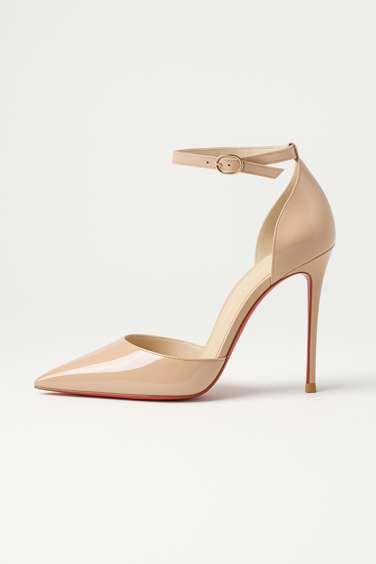 Leren stiletto pumps met rode zool 0