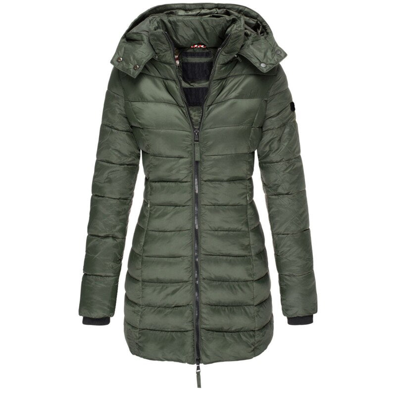 Lichtgewicht Dames Donsjack met Capuchon voor Herfst en Winter 2