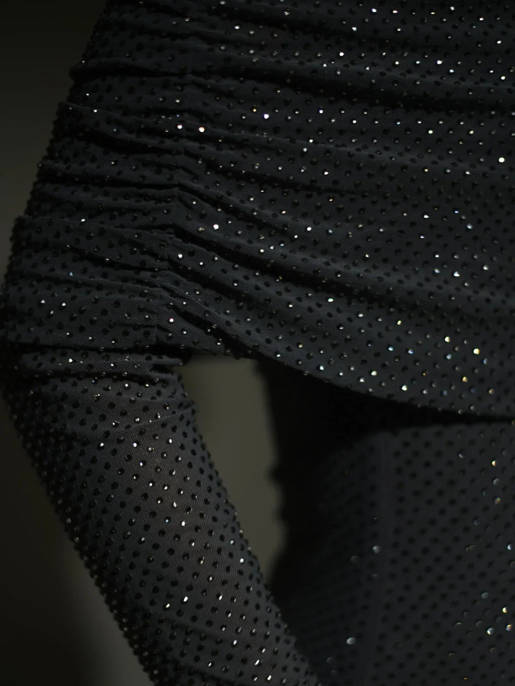 Rhinestone Versierde Off-Shoulder Jurk voor Avondgala