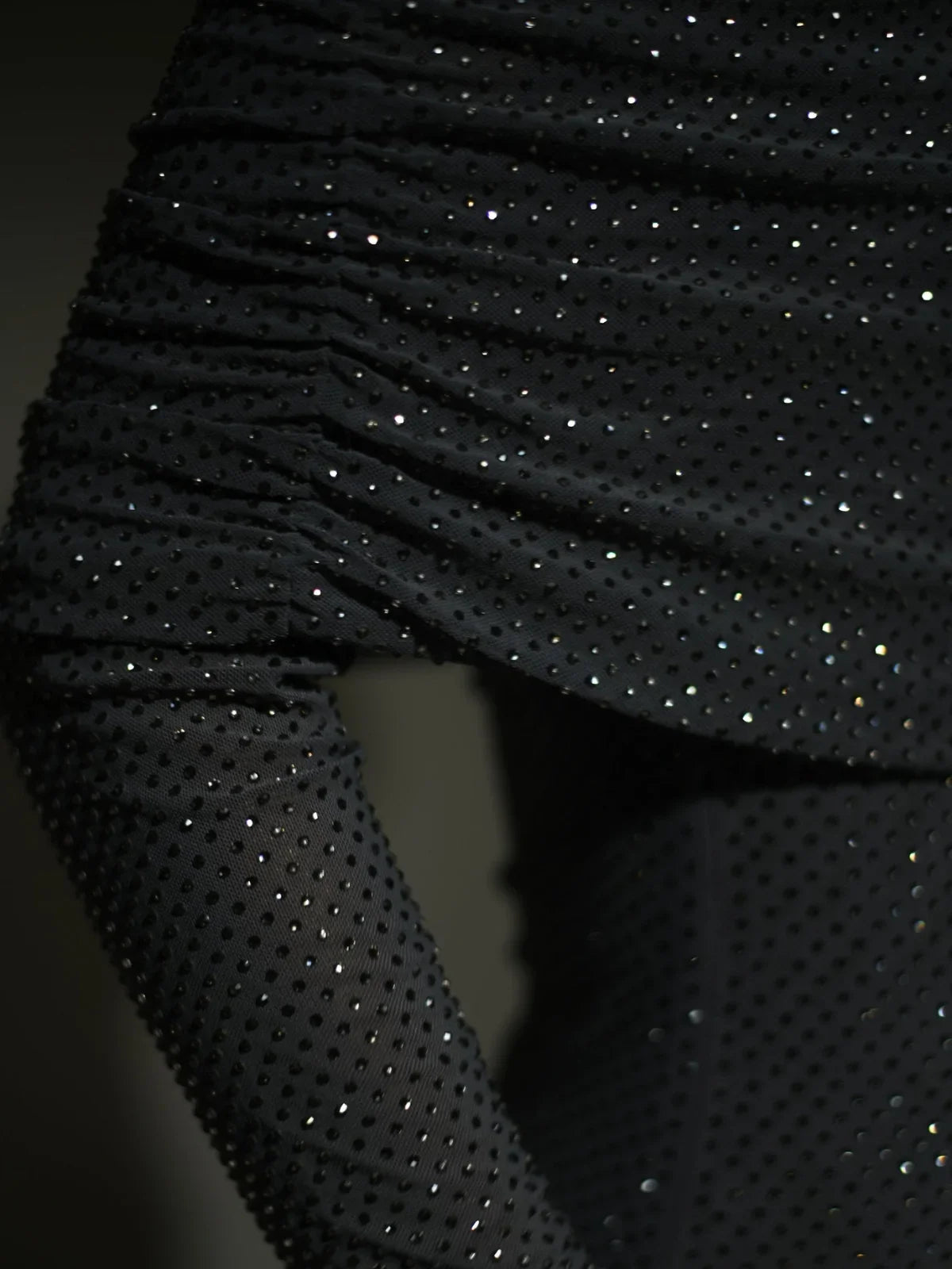 Rhinestone Versierde Off-Shoulder Jurk voor Avondgala